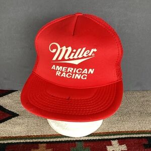 Vintage designer Pro Miller American Racing SnapBack Trucker Hat